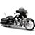 Kit Presente Harley-Davidson Street Glide 1:12 + Expositor + Quadros - Imagem 3