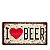 Placa Decorativa I love Beer - alto relevo - Imagem 1