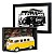 Presente Perua Kombi - Super Kit Miniatura Quadro e Expositor - Imagem 1