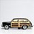 Miniatura Ford Woody Wagon 1949 Preto - 1:40 - Imagem 6