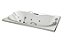 Banheira EURA DUPLA - Acrílica - 10 Jatos - 183x120x49 - Jacuzzi® - Imagem 3