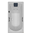 Banheira Carina Single G2 - Acrílica - 4 Jatos - 150x80x48cm - Jacuzzi® - Imagem 1