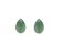 Brinco Pequeno de Pedra Natural - Quartzo Verde - Imagem 3