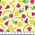 Tecido Tricoline Frutas 100% Algodão 1,40x1,00m Artesanatos - Imagem 2