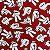 Tecido Tricoline Disney Vermelho 1,40x1,00m Artesanatos - Imagem 3