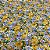 Tecido Viscose Amarelo Florido 1,40x090cm Confecção de Roupas - Imagem 3