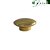 KIT PAR de Ponteira Para Varão de Cortina Dourada Chata 19mm Decorativa - Imagem 1
