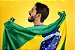 Bandeira do Brasil 1,40x1,00m Bember Copa do Mundo (com espaço para haste) - Imagem 2