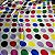 Tecido Cetim Estampado Branco Bolas Coloridas 1,40x1,00m festas e fantasias - Imagem 3