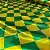 Tecido Cetim Estampado Copa do Mundo Losango 1,40m Verde e Amarelo Decorações - Imagem 3