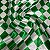Tecido Cetim Estampado Losangos 1,40m Verde e Branco Decorações - Imagem 4