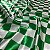 Tecido Cetim Estampado Losangos 1,40m Verde e Branco Decorações - Imagem 1