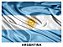 Bandeira da Argentina de Cetim 1,40x0,91cm Copa do Mundo - Imagem 2