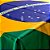 Bandeira do Brasil de Cetim 1,40x1,00m Copa do Mundo - Imagem 1