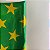 Tecido Cetim Verde Estrelas Amarelas 1,40m Brasil Copa do Mundo - Imagem 3