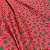 Tecido Tricoline Estampado de Natal 1,40m (largura) Vermelho Folhas - Imagem 6