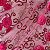 Tule Bordado Gypsy Pink 1,35x1,00m Fios 3D - Imagem 1