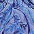 Tule Bordado Azul Com Glitter 1,35x1,00m Para Roupas - Imagem 2