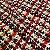 Tecido Trcioline Estampa Tweed Vermelho 1,40m - Conjuntos Femininos Cropped - por metro - Imagem 1