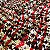 Tecido Trcioline Estampa Tweed Vermelho 1,40m - Conjuntos Femininos Cropped - por metro - Imagem 2