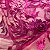 Tule Bordado Pink 1,35x1,00m Floral 3D Festas - Imagem 1