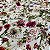 Tecido Lese Bordada Floral Branco Primavera 1,35x1,00m 100% Algodão Laise - Imagem 4