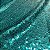Tecido Malha Paetê Magestic Verde Tiffany 1,45x1,00m Para Vestidos - Imagem 6