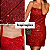 Tecido Malha Paetê Glamour Vermelho 1,45x1,00m Para Vestidos de Festa - Imagem 4