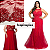 Tule Bordado Vermelho Modelo Gabriela 1,35x1,00m Fios 3D - Imagem 4