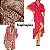 Tecido Cetim Vermelho Estampado Margarida 1,40m Para Roupas Femininas - Imagem 4