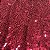 Tecido Malha Paetê Magestic Vermelho 1,45x1,00m Para Vestidos - Imagem 2