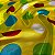 Tecido Cetim Estampado Amarelo Bolas Coloridas 1,40m Festas e Fantasias - Imagem 1