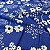 Tecido Viscolinho Azul Florzinhas Brancas 1,50m Roupas Femininas - Imagem 2