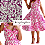 Tecido Viscolinho Rosa Estampa Arabescos 1,50m Roupas Femininas - Imagem 4