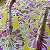 Tecido Viscose Estampa Floral Retro Amarelo Flor 1,45m Confecção de Roupas - Imagem 3