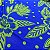 Tecido Viscose Estampada Florence Azul e Verde 1,45m Confecção de Roupas Floral - Imagem 8