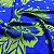 Tecido Viscose Estampada Florence Azul e Verde 1,45m Confecção de Roupas Floral - Imagem 5