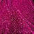 Tecido Veludo Bordado com Paetê Pink 1,50x1,00m Para Vestidos de Festa - Imagem 5