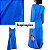 Tecido Seda Lisa Gloss Azul Turquesa 1,50m - Para Roupas Femininas - Imagem 3