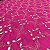 Tecido Lese Bordada Rosa Estampa Folhas Bicolor 1,35x1,00m 100% Algodão Laise - Imagem 3