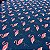 Tecido Tricoline Azul Estampa Flamingos 1,40m Artesanatos - Imagem 2