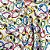 Tecido Tricoline Estampado Snoopy Colorido 1,40m Para Artesantos - Imagem 1