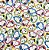 Tecido Tricoline Estampado Snoopy Colorido 1,40m Para Artesantos - Imagem 2