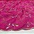Tecido Lese Bordada Estampa Bicolor Folhas 1,35m 100% Algodão Laise - Imagem 3
