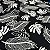 Tecido Crepe Duna Floral Preto e Branco 1,47m Para Roupas Femininas - Imagem 4