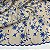 Tecido Linho Natural Bordado Cru Floral Raminhos 1,30m Para Vestidos Feminos - Imagem 5