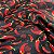 Tecido Cetim Estampado Pimentinhas 1,40m Para Decorações - Imagem 7