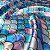 Tecido Cetim Estampado Sereia Digital 1,40m Artesanatos - Imagem 3