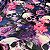 Tecido Cetim Estampado Digital Caveira e Rosas Roxo 1,40m P/ Bandanas Abutris - Imagem 5