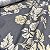 Tecido Estampado Tafetá com Linho Floral 1,40m Decoração Cortinas Almofadas - Imagem 5